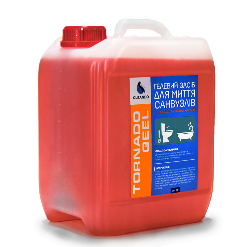 Гелевий засіб для миття санвузлів TORNADO-GEEL CLEANDO, 20 л